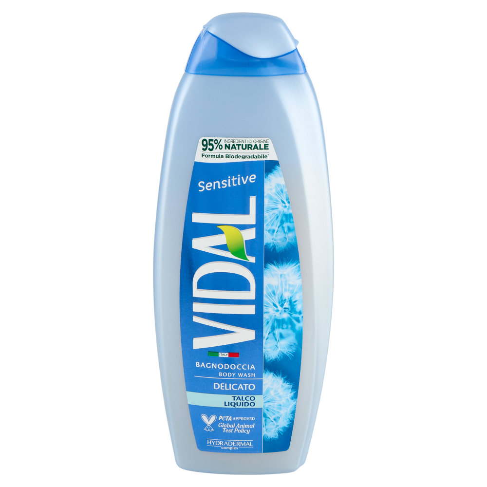 Vidal Sensitive Bagnodoccia Delicato Talco Liquido 600 ml