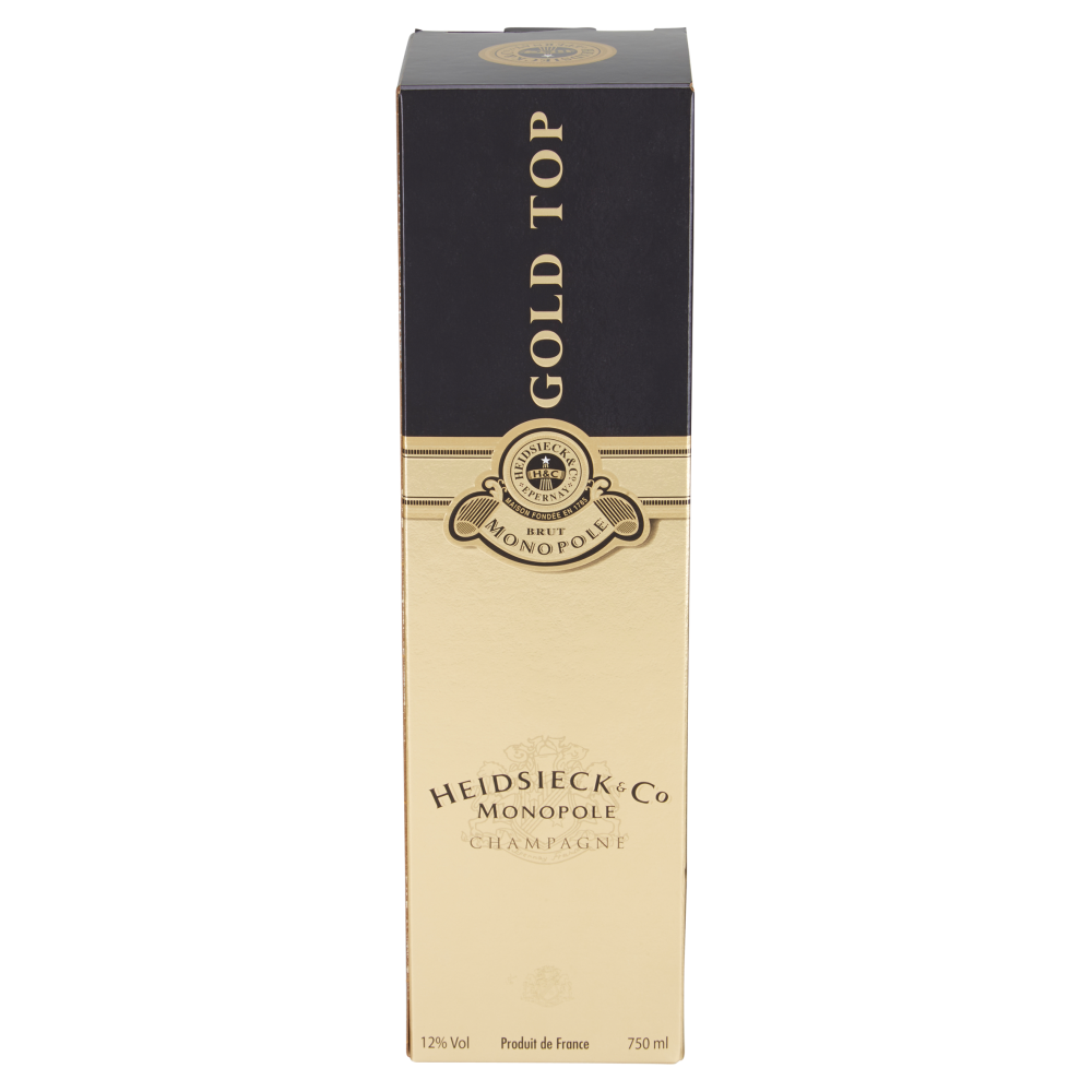 Heidsieck & Co Monopole Gold Top Champagne Brut 750 ml astuccio cartone