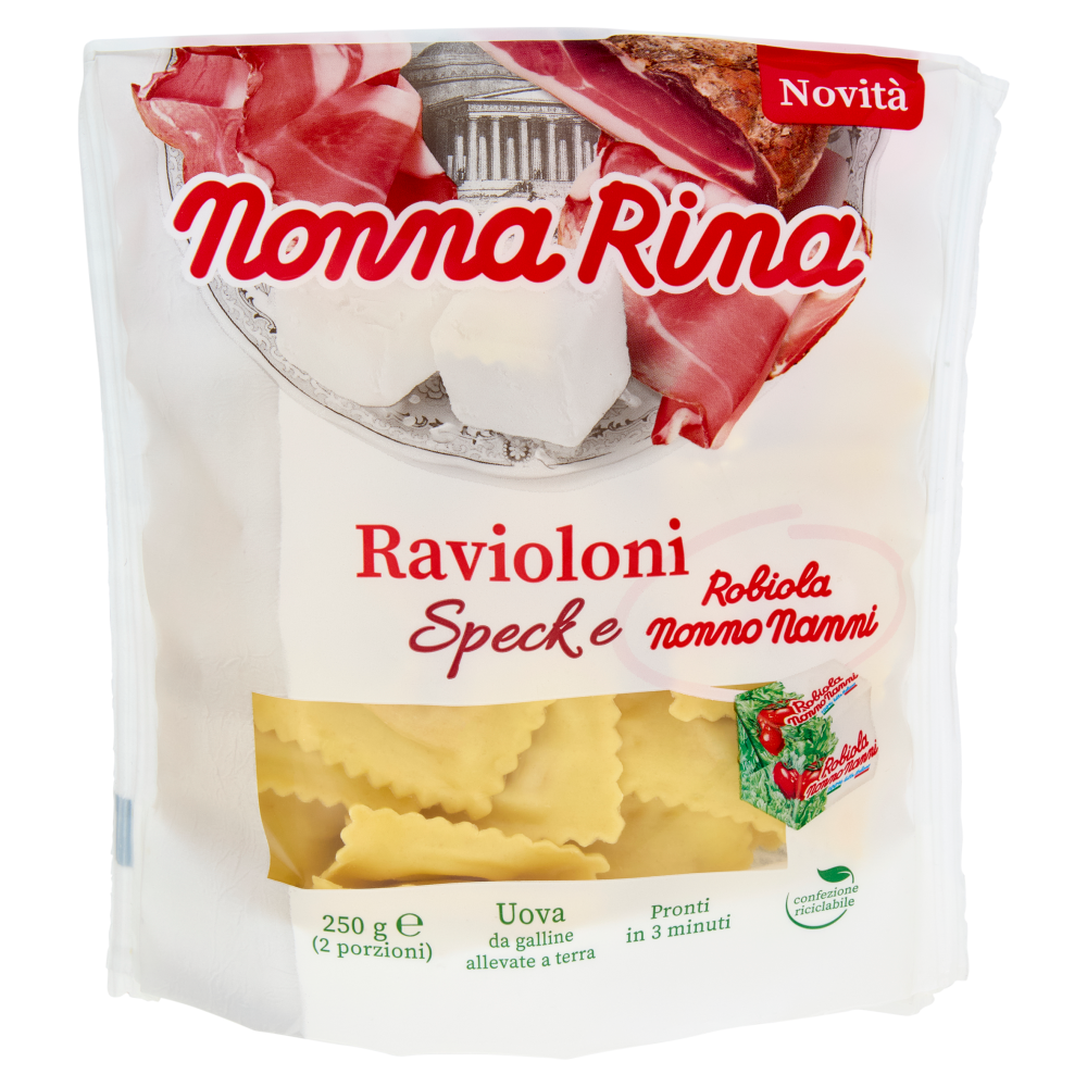 Nonna Rina Ravioloni Speck e Robiola Nonno Nanni 250 g
