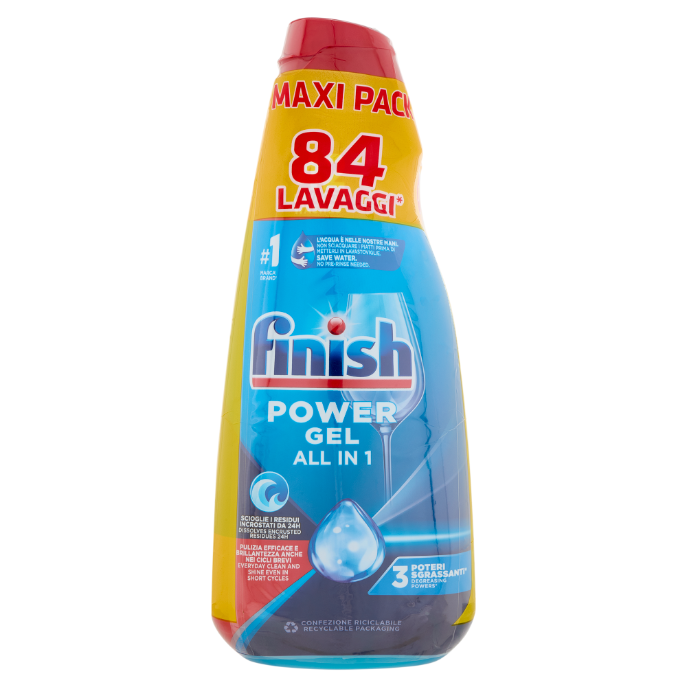 Finish Power Gel Fresh 2 x 42 lavaggi liquido lavastoviglie 2 x 940 ml