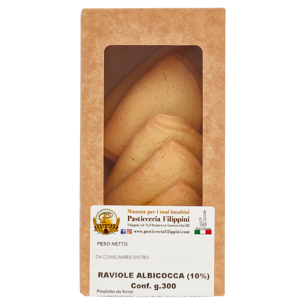 Pasticceria Filippini Raviole Albicocca (10%) Conf. 300 g