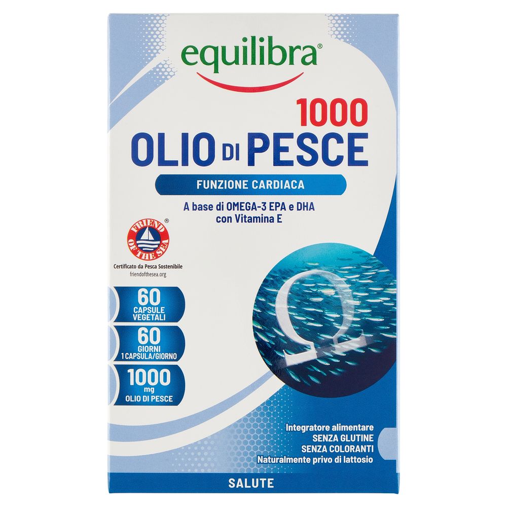 Equilibra Olio di Pesce 1000 Funzione Cardiaca 60 Capsule 78 g