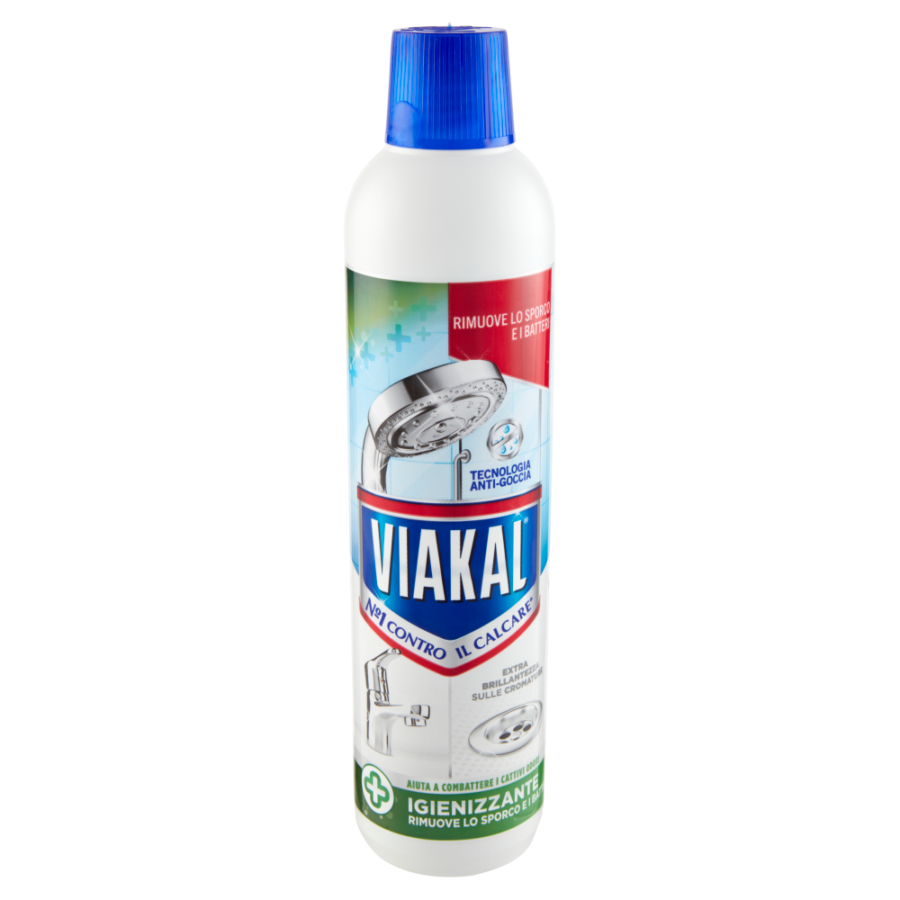Viakal Detersivo Anticalcare Bagno e Cucina Igienizzante Liquido 720 ml