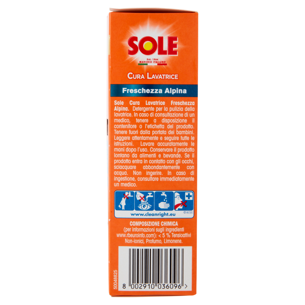 Sole Freschezza Alpina Cura Lavatrice 250 ml x 2