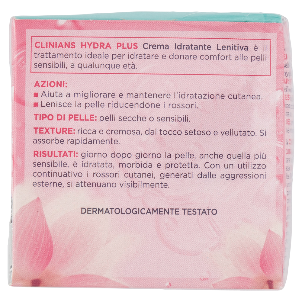 Clinians Hydra Plus Crema Idratante Lenitiva Pelli Secche o Sensibili 50 mL