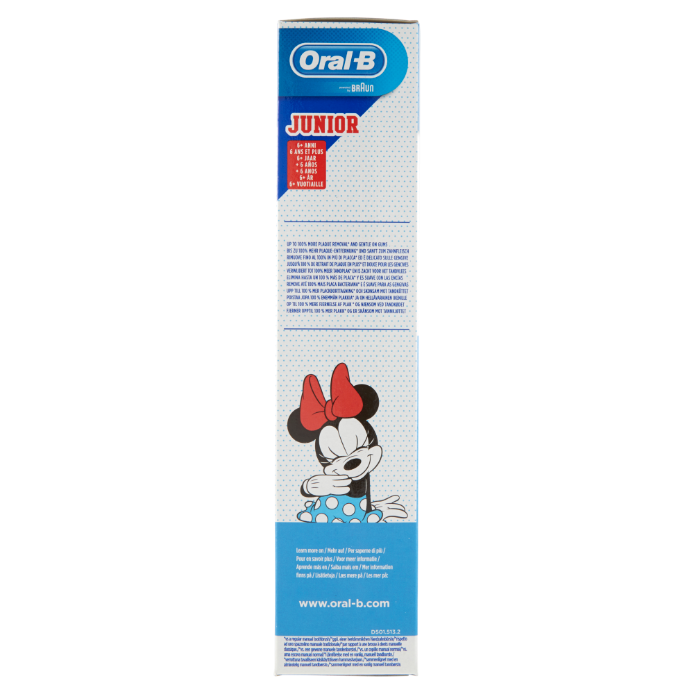 Oral-B Spazzolino Elettrico Ricaricabile Junior +6 anni con Minnie