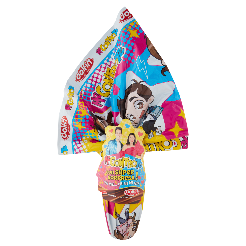 dolfin Uovo di Cioccolato al Latte Finissimo Me Contro Te 250 g