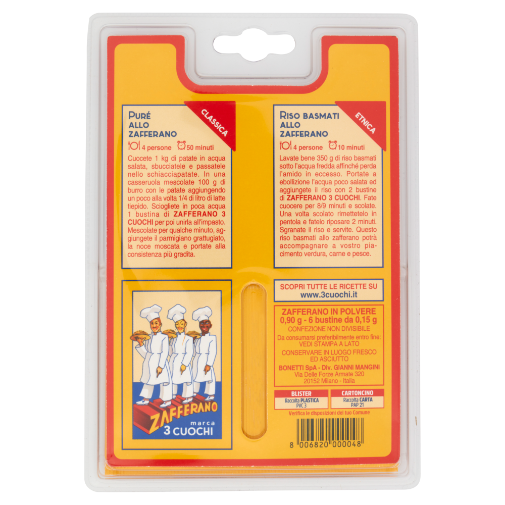3 Cuochi Zafferano 6 x 0,15 g