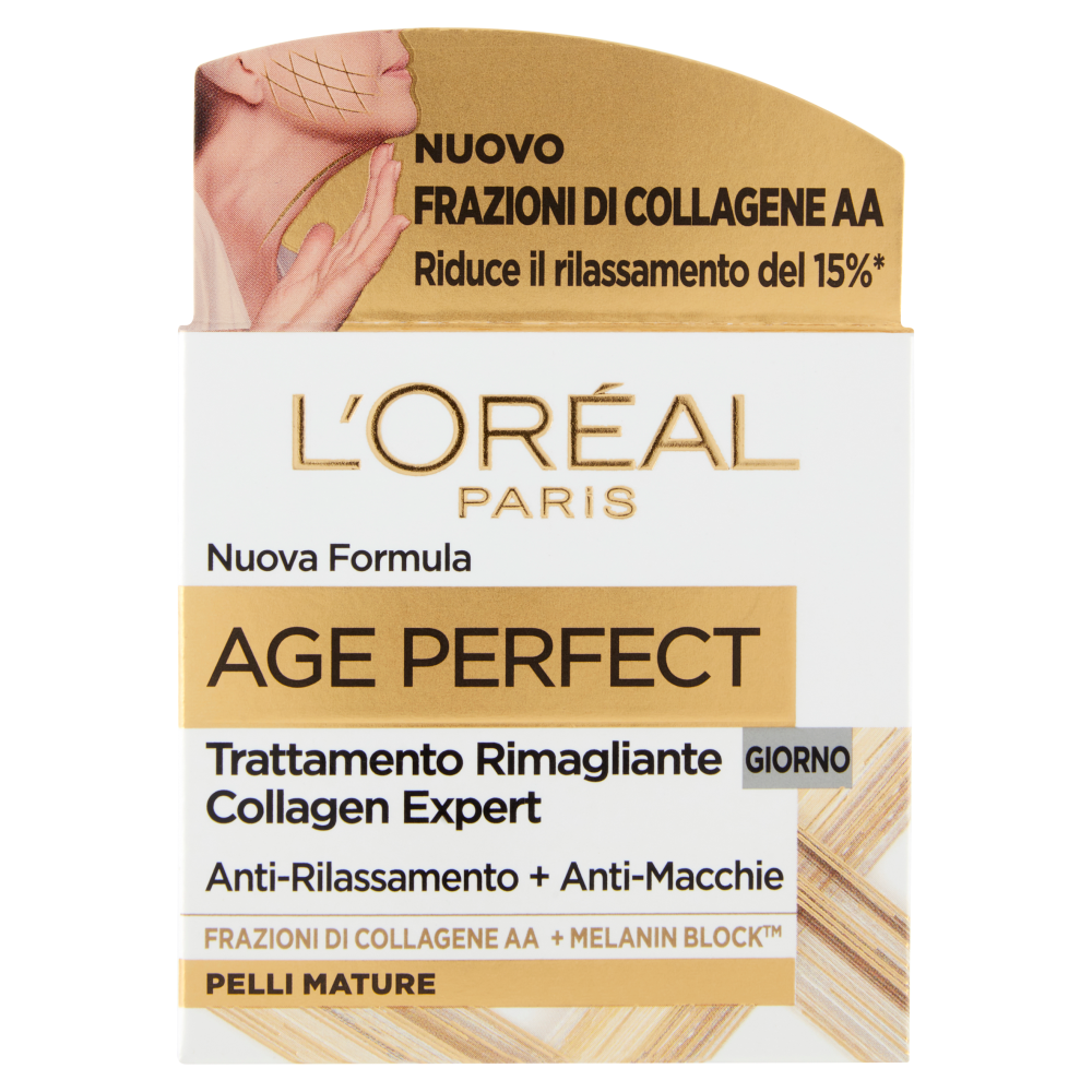 L'Or&eacute;al Paris Age Perfect, Crema Viso Re-idratante per Pelli Mature, 50 ml
