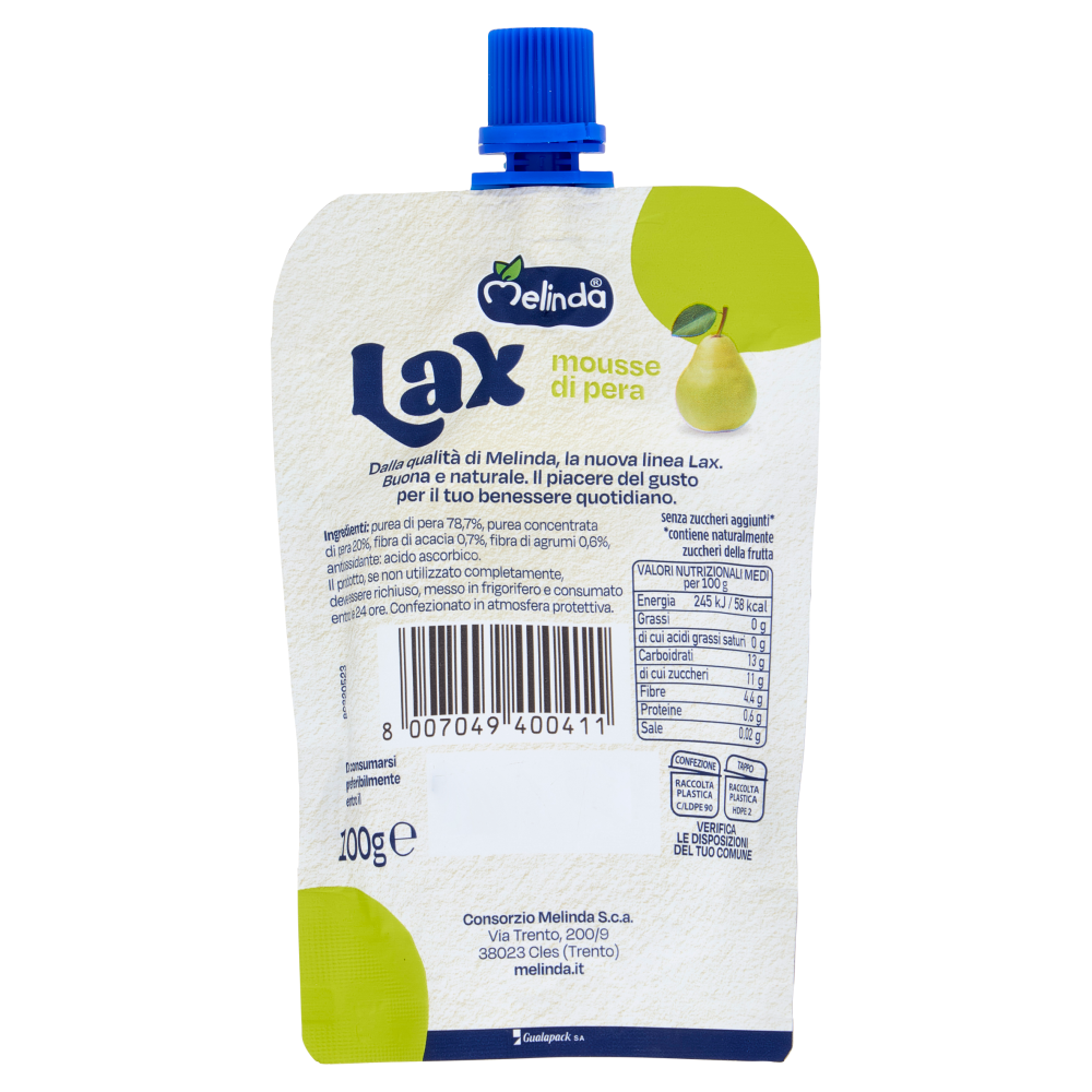Melinda Lax mousse di pera 100 g