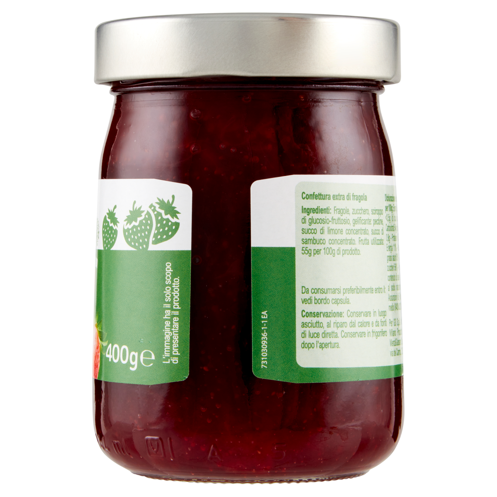 Carrefour Classic Confettura Extra di Fragola 400 g