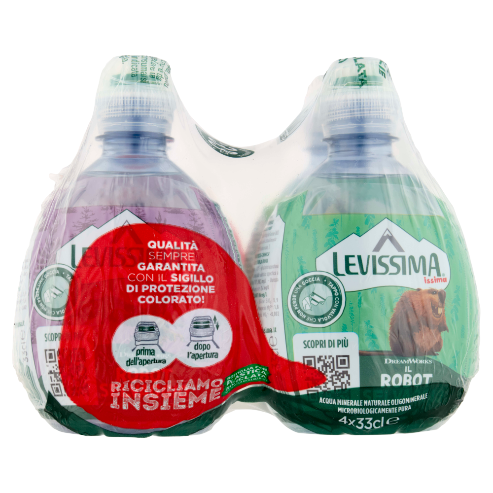 Levissima Issima acqua naturale R-PET 45% 4x0.33L