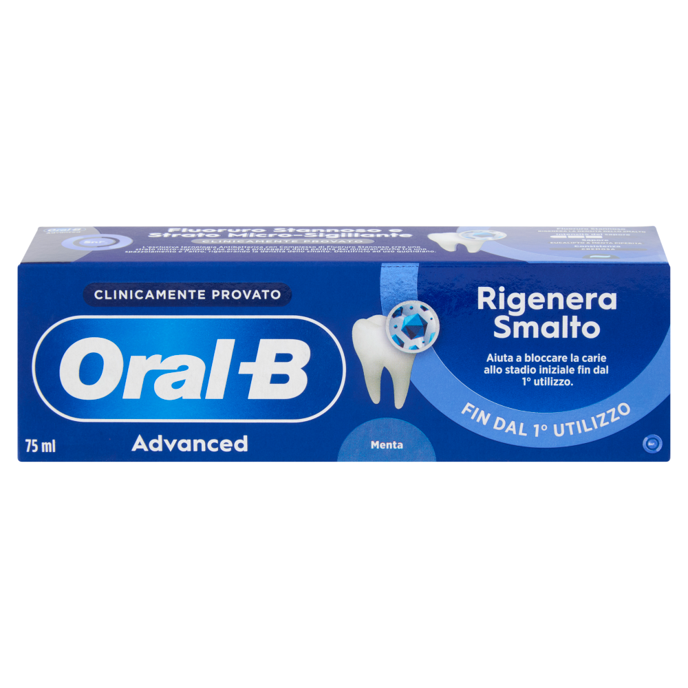 Oral-B Advanced Dentifricio Rigenera Smalto Menta 75 ml