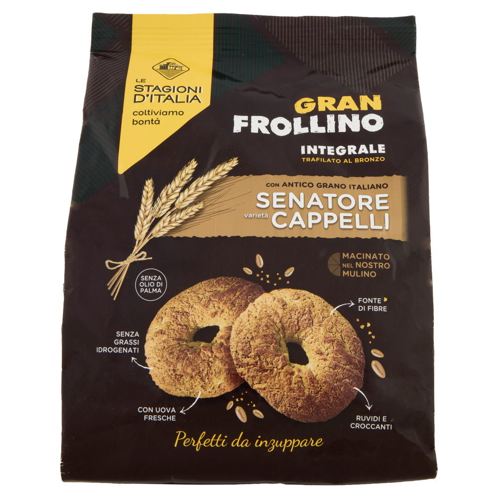 Le Stagioni d'Italia Gran Frollino Integrale Senatore varietà Cappelli 430 g