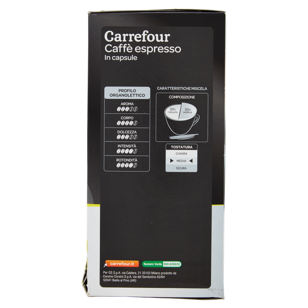 Carrefour Caffè espresso in capsule Cremoso 18 x 7 g