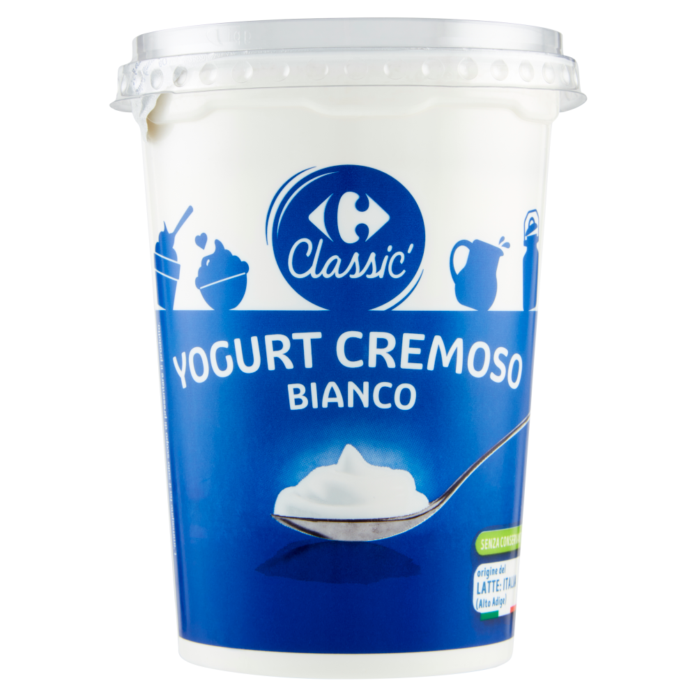 Carrefour Classic Yogurt Cremoso Bianco 500 g