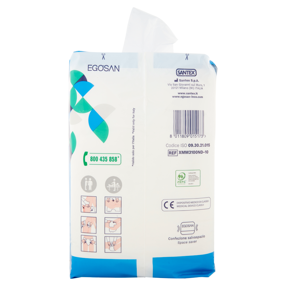 Egosan Pannoloni Mutandina Notte Medium Unisex 10 pz