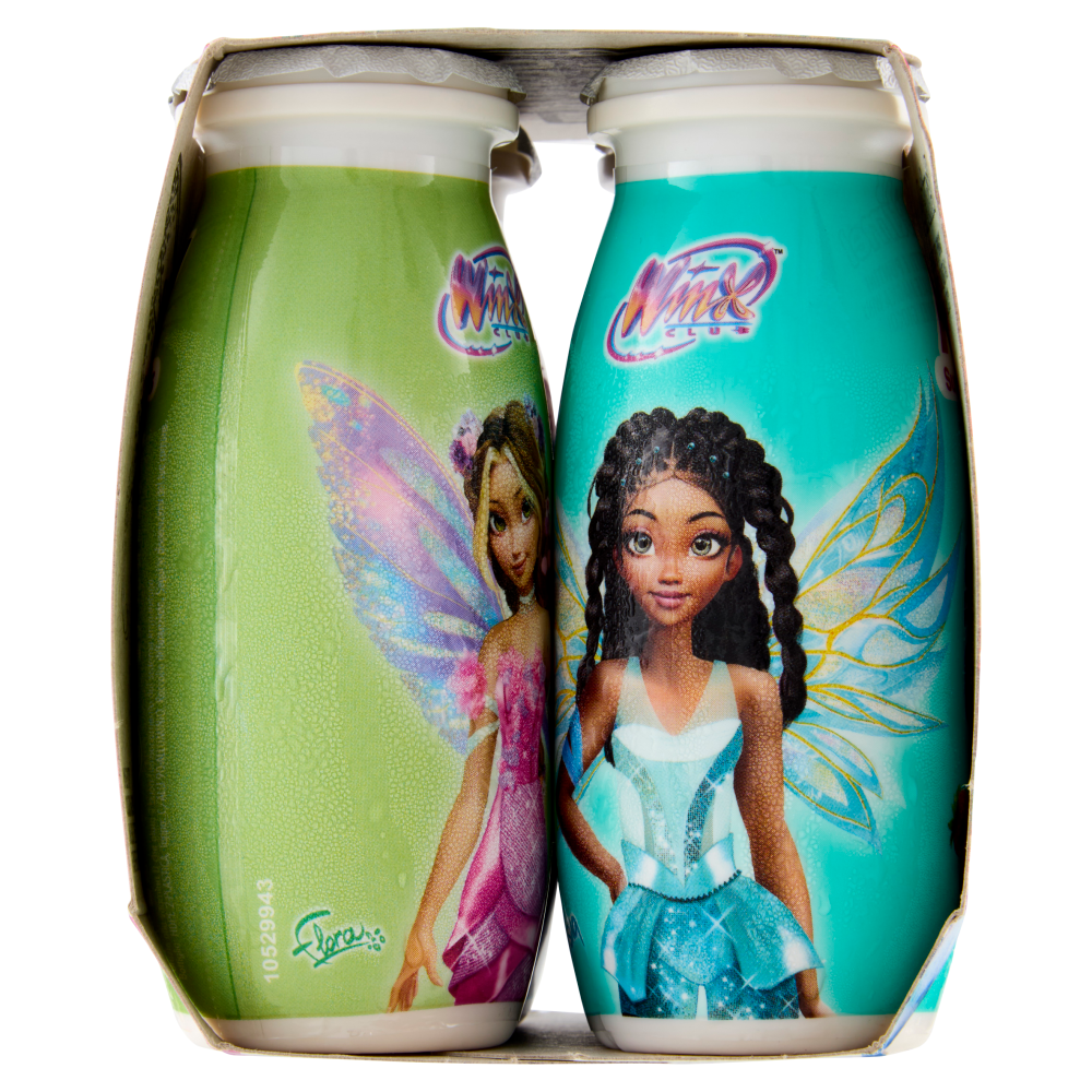 ACTIMEL Winx, Yogurt da Bere con Vit B6 e D per il Sistema Immunitario, gusto fragola, 4X100G