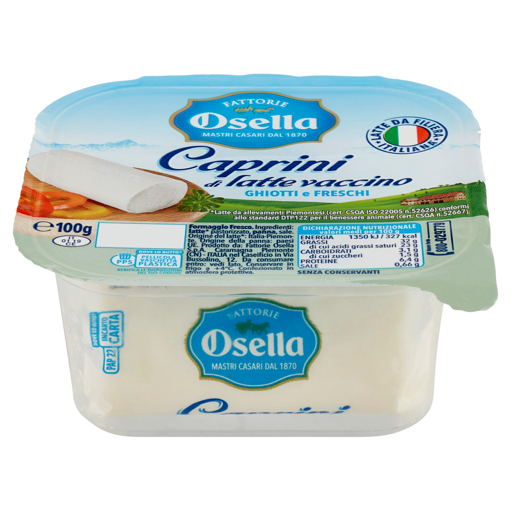Fattorie Osella Caprini formaggio fresco di latte vaccino - 100 g