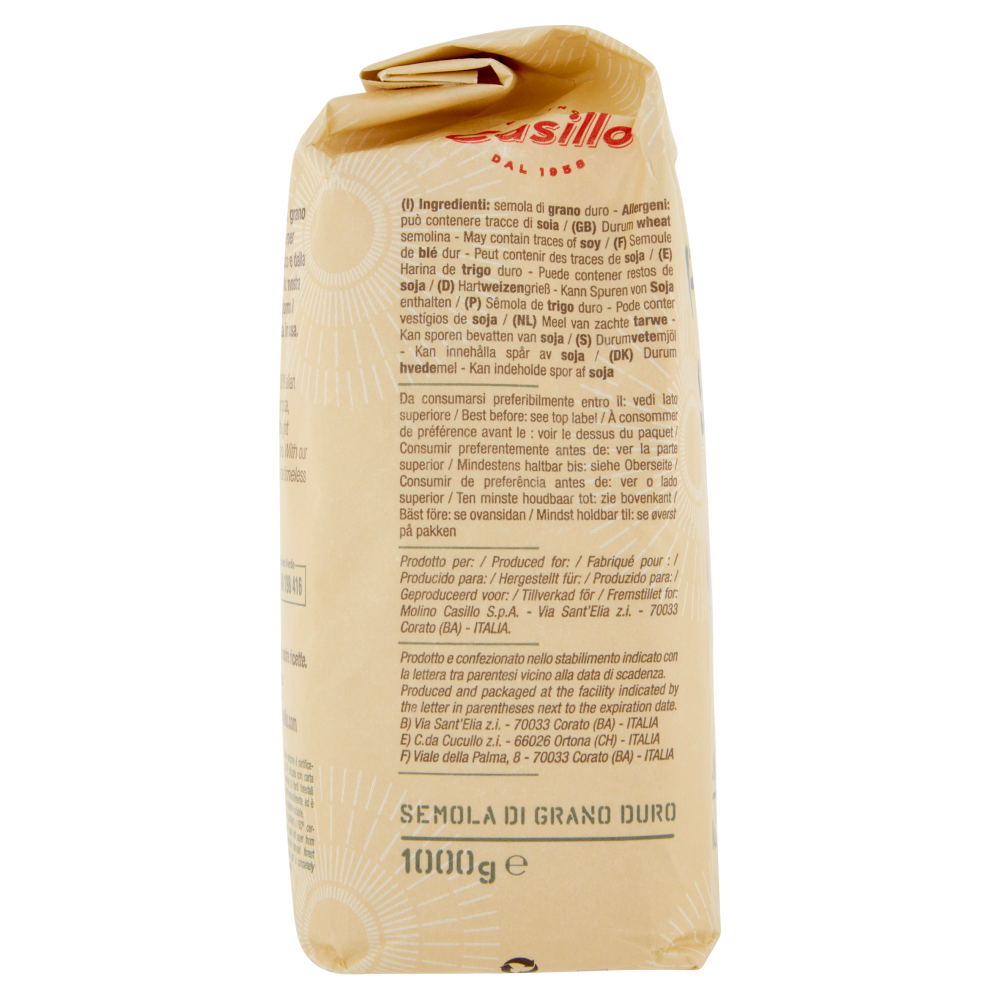 Molino Casillo la Pasta Semola 1000 g