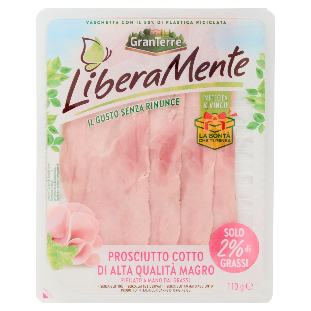 Casa Modena LiberaMente Prosciutto Cotto di Alta Qualità Magro 110 g Carrefour