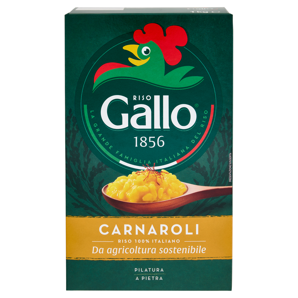 Riso Gallo Carnaroli da agricoltura sostenibile 1 kg