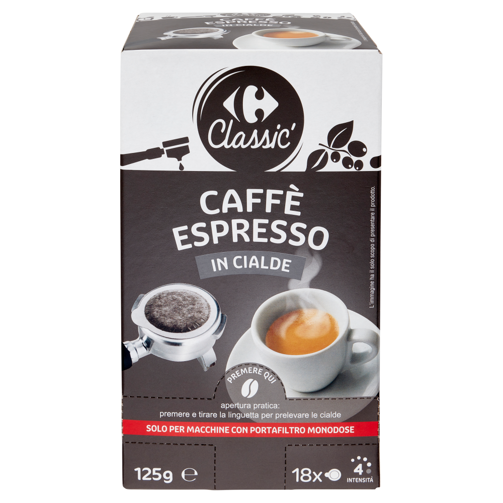 Carrefour Classic Caffè Espresso in Cialde 18 x 6,95 g