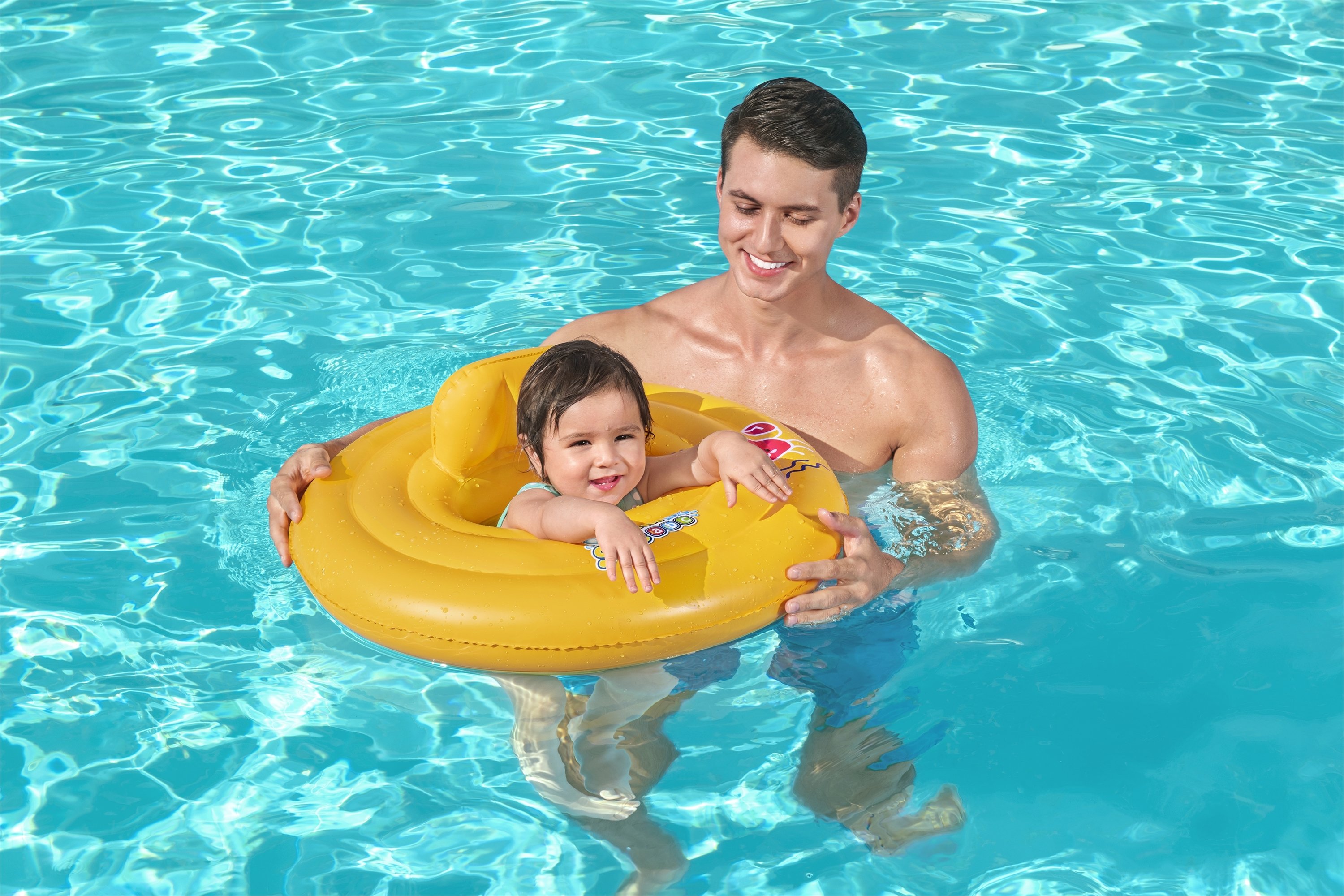 Bestway 32096 / 23 galleggiante per nuoto da bambini Rosso, Giallo Ciambella da nuoto