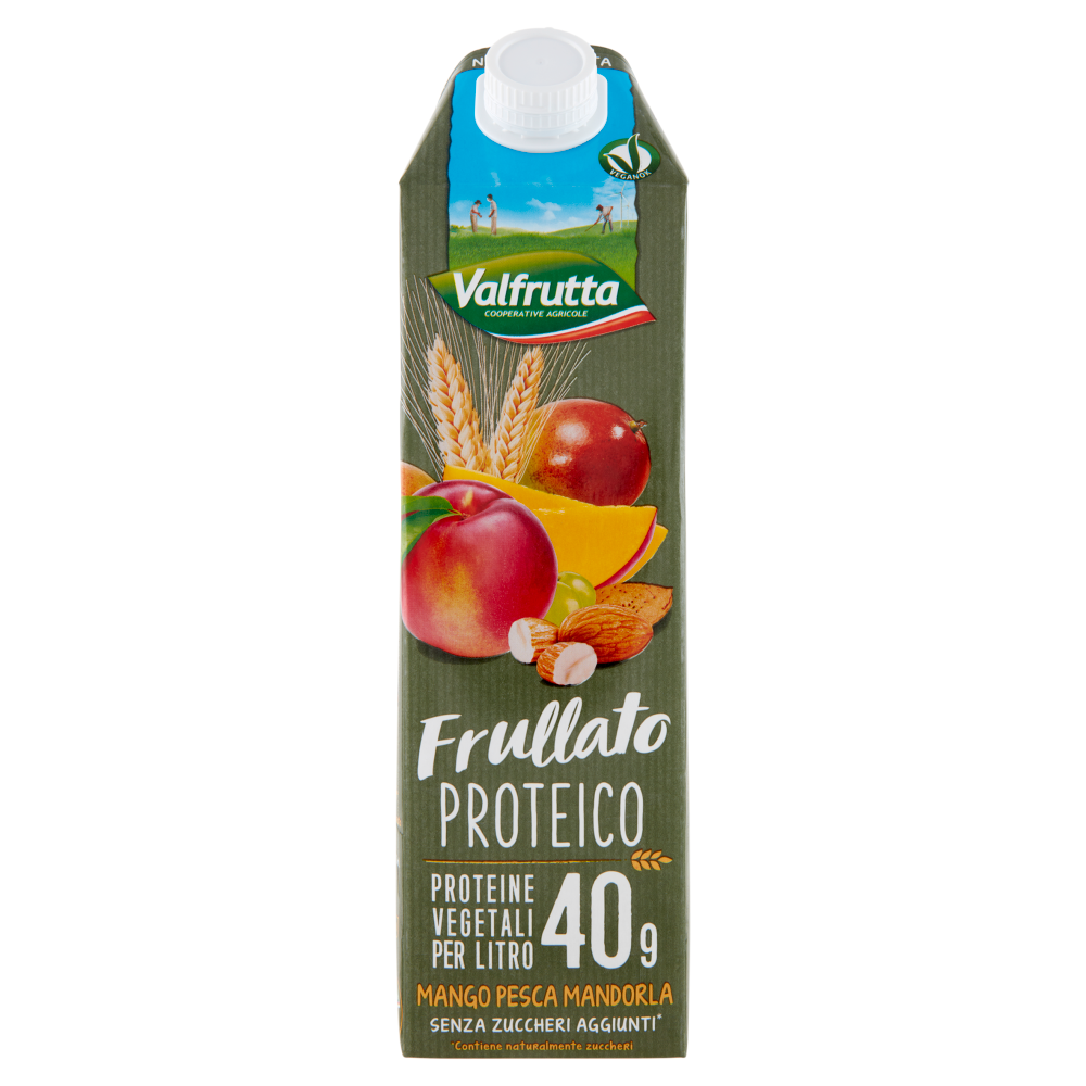 Valfrutta Frullato Proteico Mango Pesca Mandorla 1000 ml