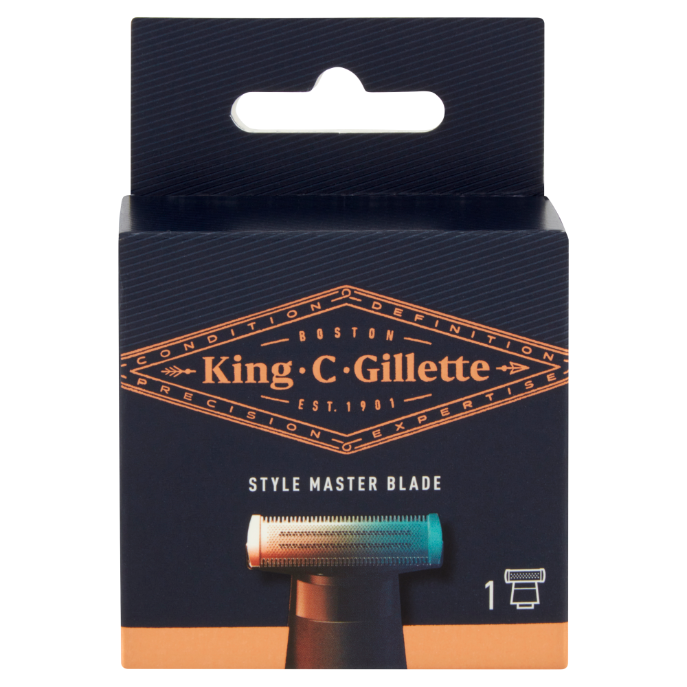 King C. Gillette Lamette di Ricambio per Rasoio Elettrico Regolabarba Uomo Style Master 1 Ricarica