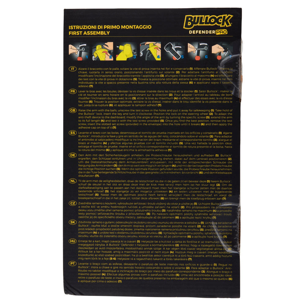 Bullock Defender Pro Antifurto Universale per Auto Blocca Volante