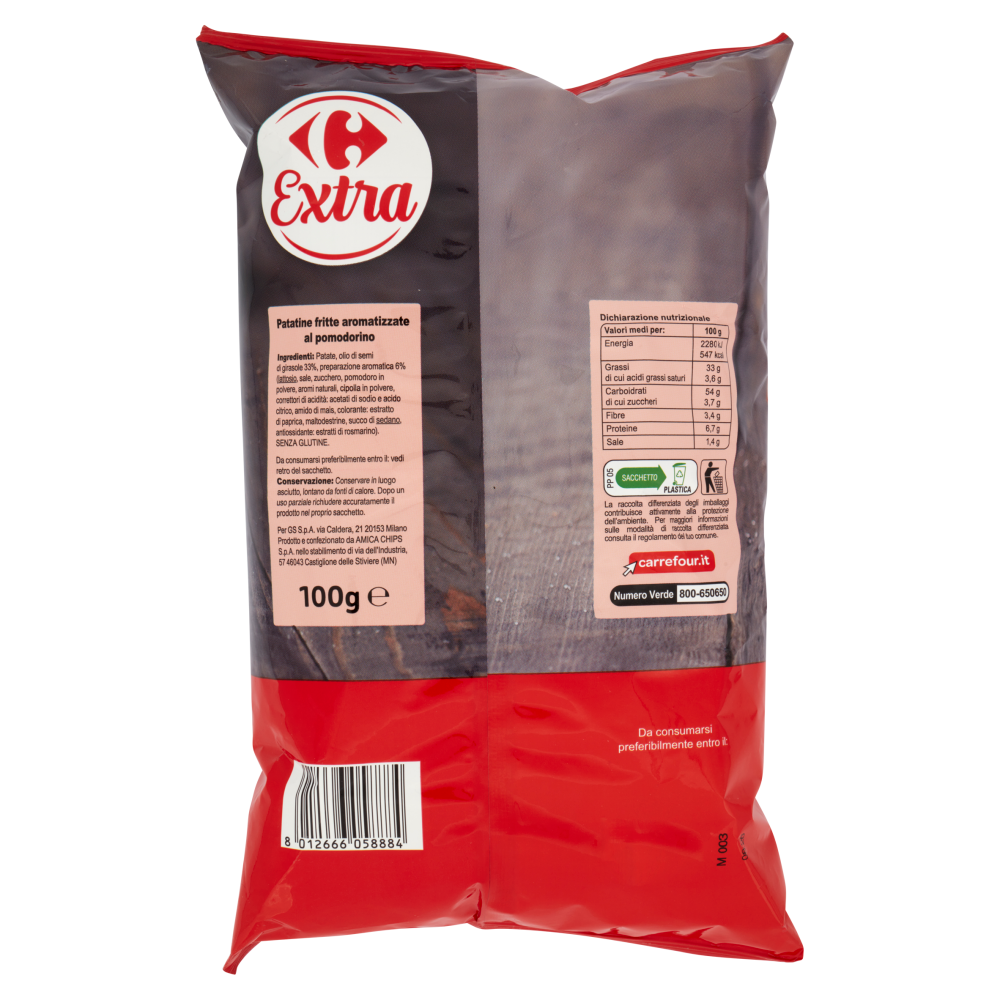 Carrefour Extra Patatine gusto Pomodorino 100 g