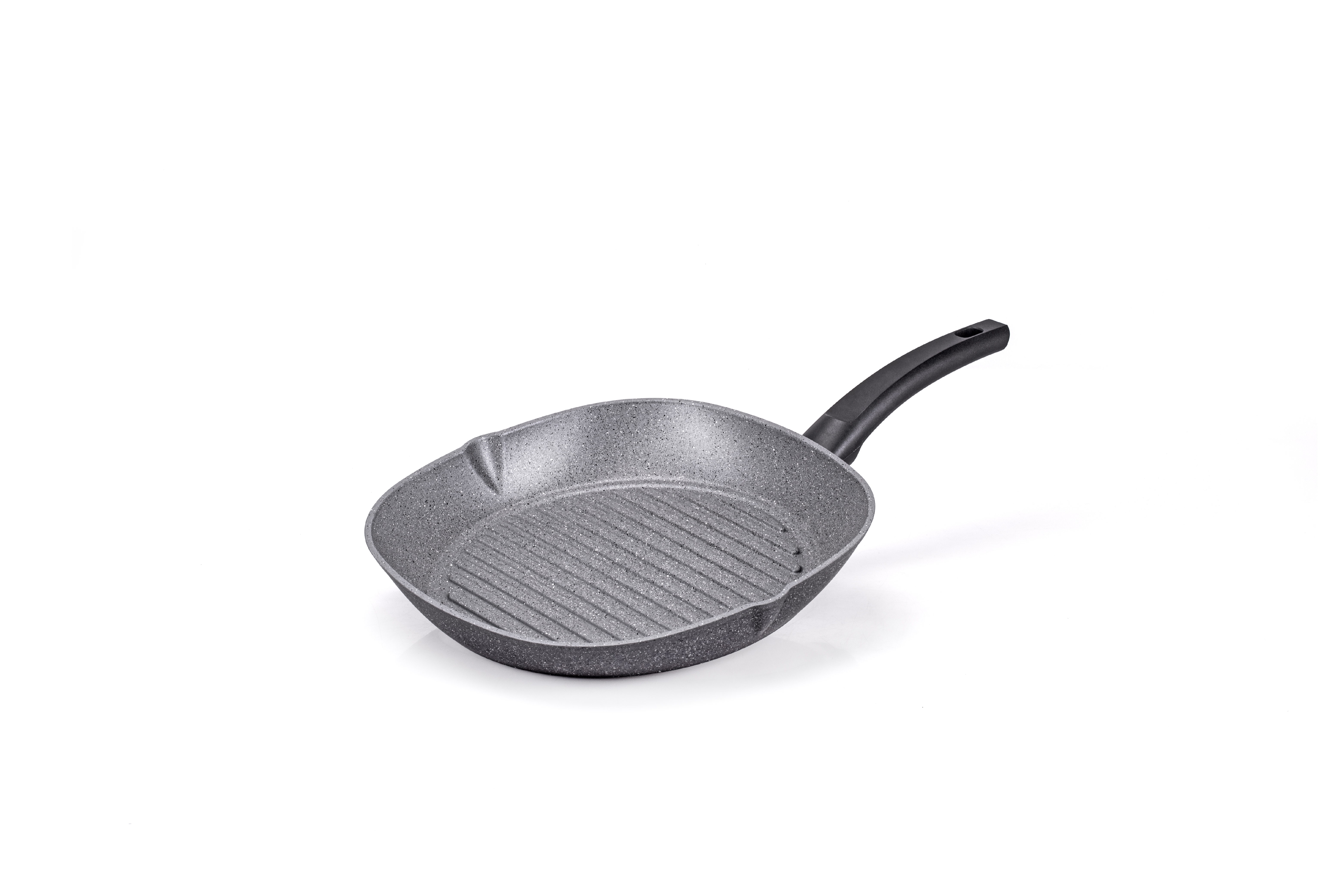 Carrefour Home Bistecchiera quadrata 28x28 cm per induzione con rivestimento effetto pietra