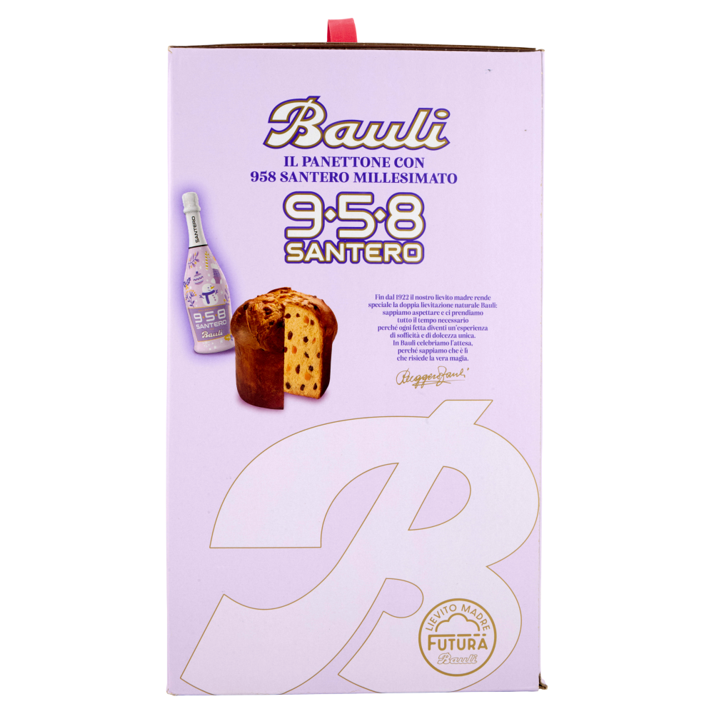 Bauli il Panettone 700 g + con 958 Santero Millesimato 75 cl