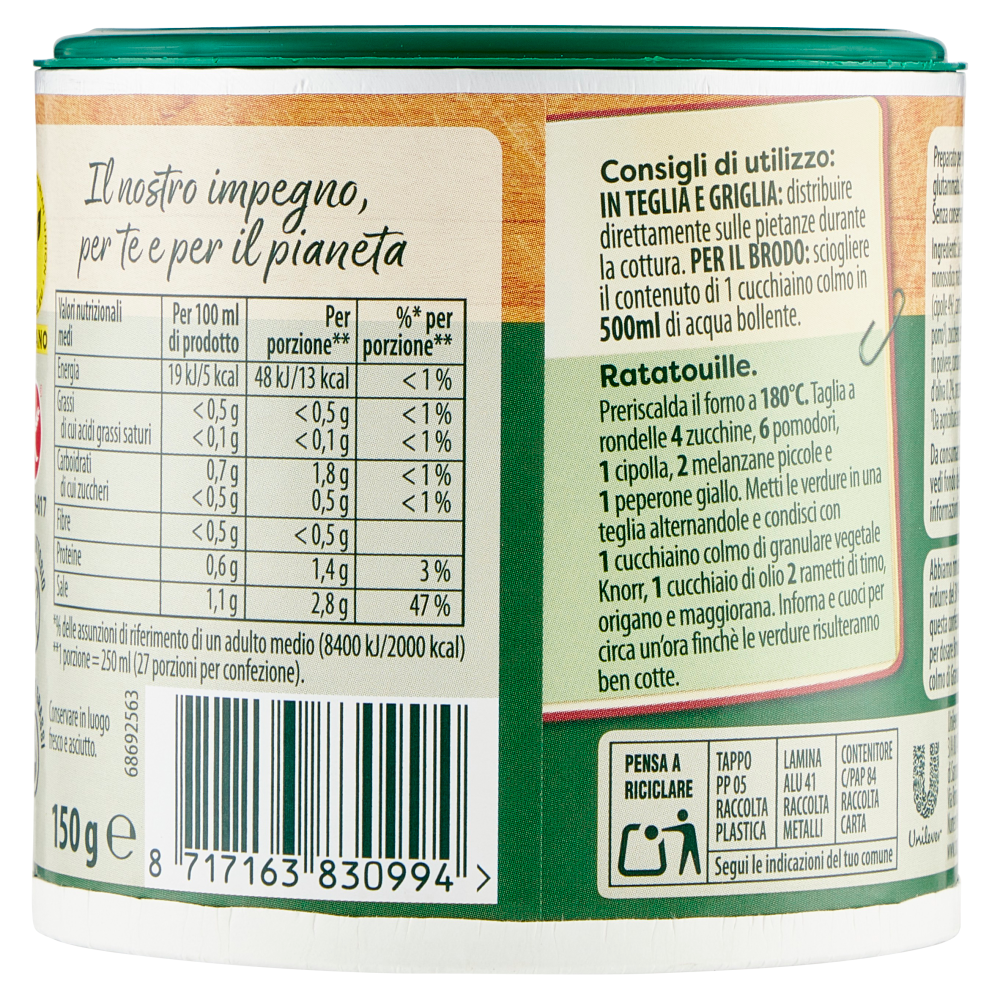 Knorr Brodo Granulare Vegetale 150 g