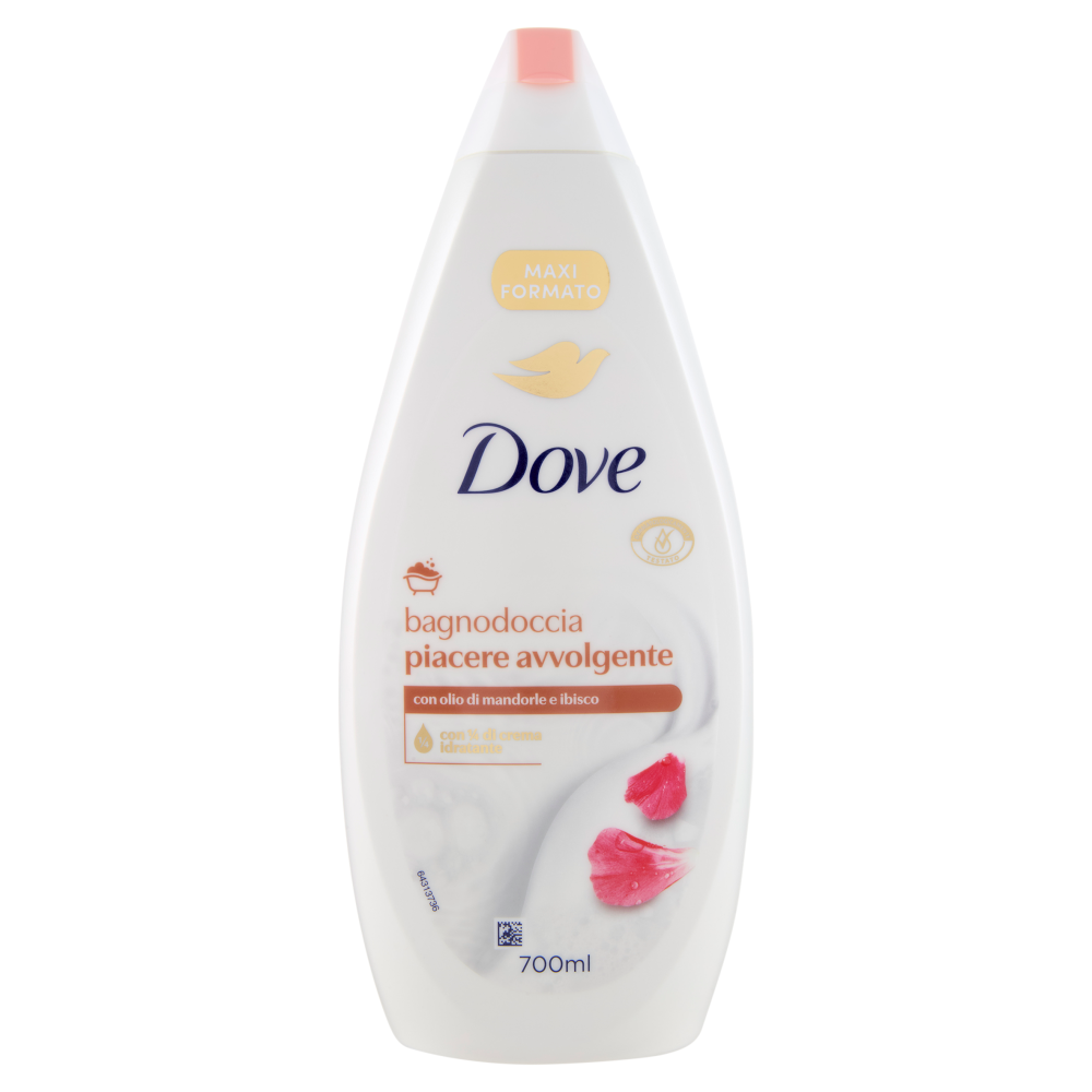 Dove bagnodoccia piacere avvolgente con olio di mandorle e ibisco 700 ml
