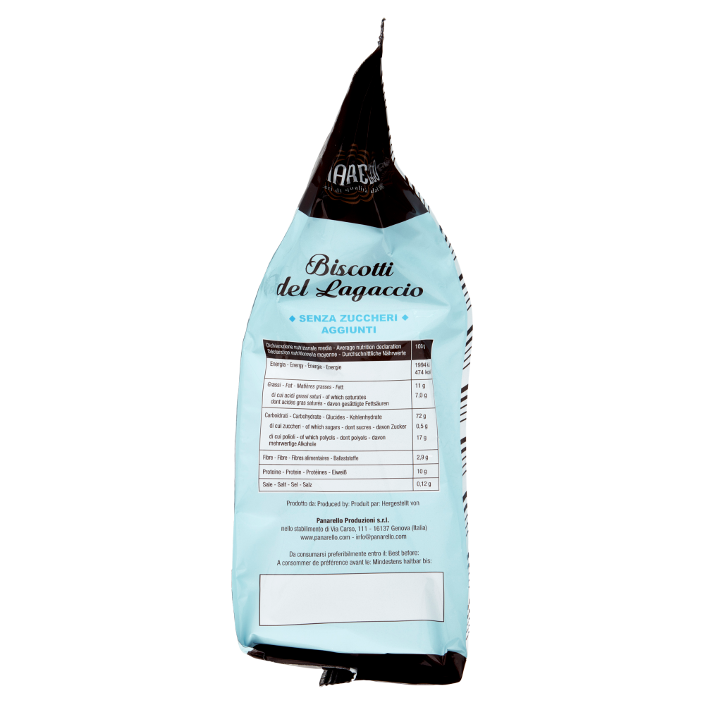 Panarello biscotti del lagaccio Senza Zuccheri Aggiunti 250 g