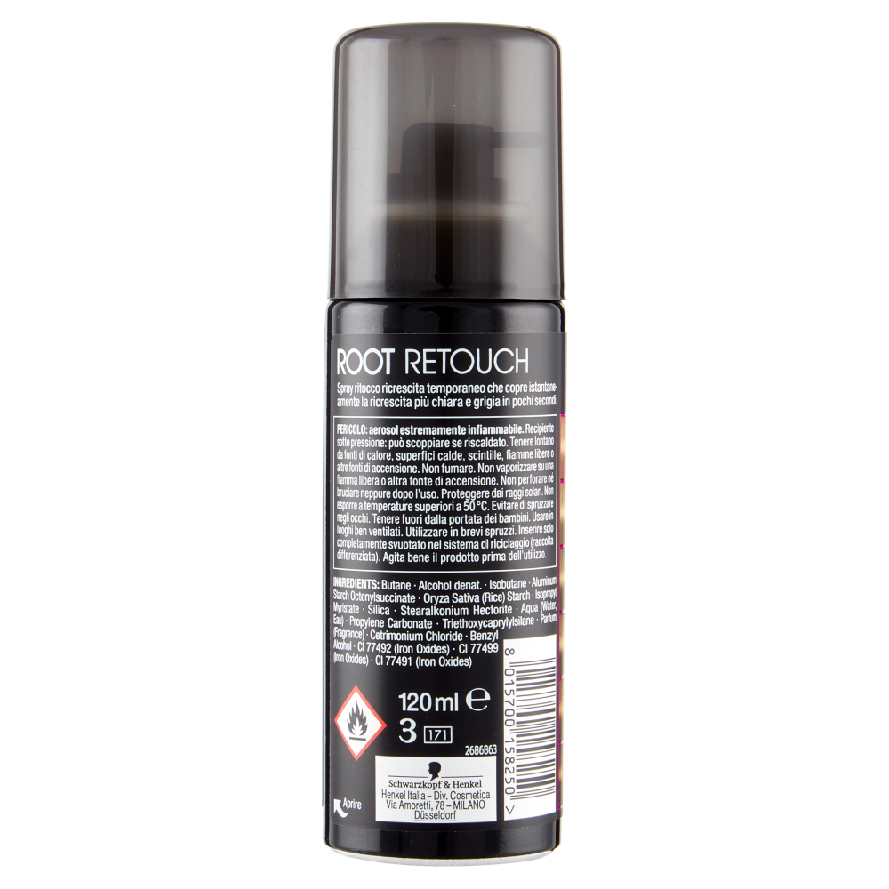 Schwarzkopf Root Retouch Spray Ritocco Ricrescita Immediato Biondo Scuro 120 ml