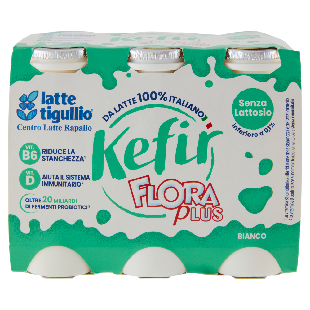 latte tigullio Kefir Flora Plus Bianco senza Lattosio 6 x 600 g