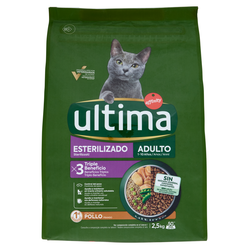ultima Cat Sterilizzati con Pollo 2,5 kg