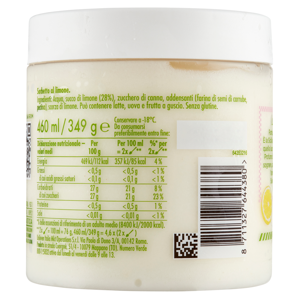 Grom Limone con Limoni di Sicilia 349 g