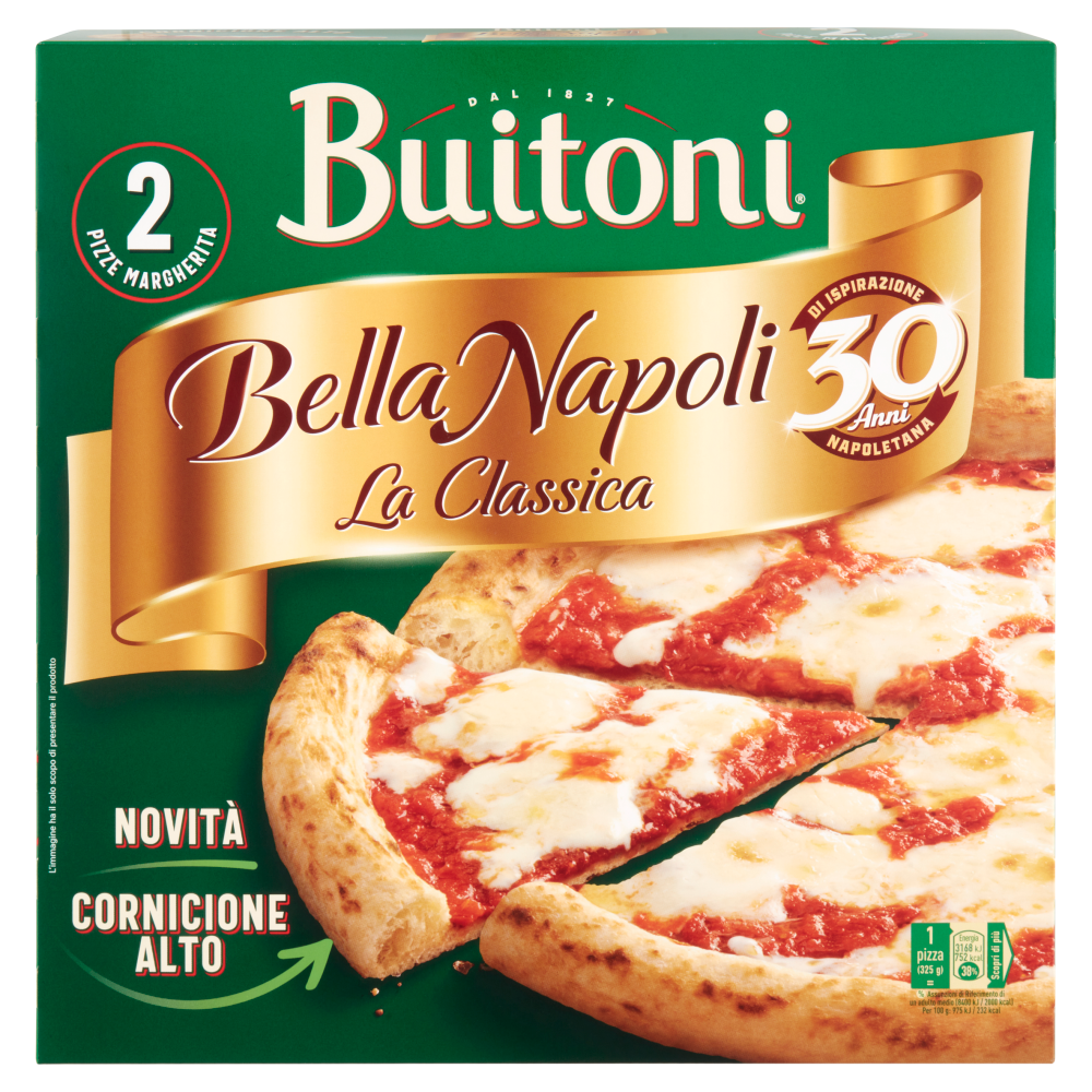 BUITONI BELLA NAPOLI SALSICCIA E PATATE pizza con salsiccia e patate  surgelata 355g (1 pizza)