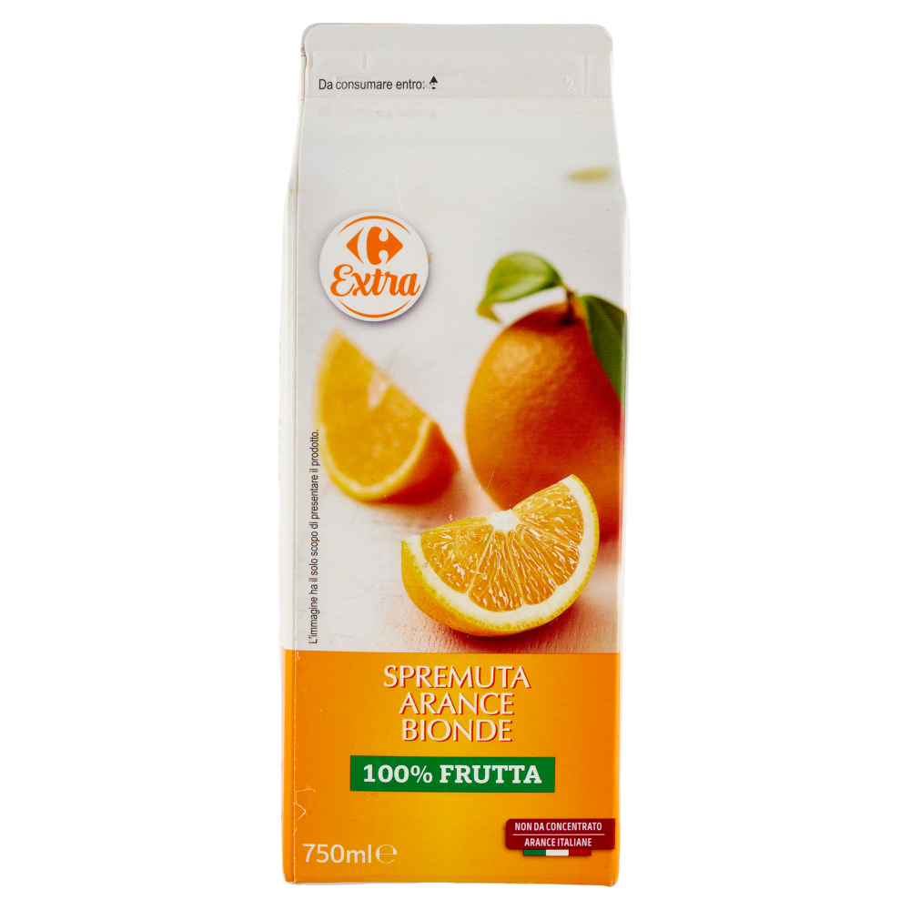 Carrefour Extra Spremuta Arance Bionde 750 ml