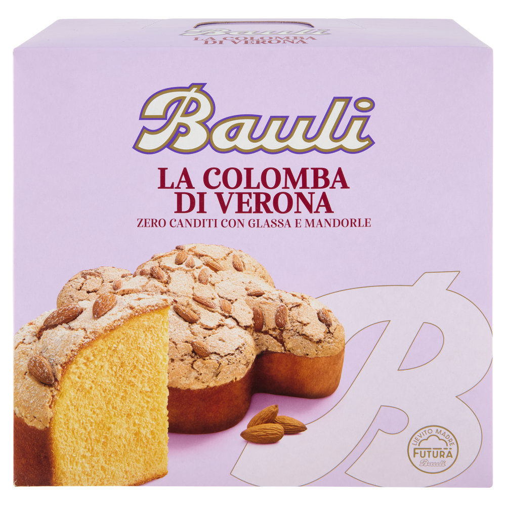Bauli la Colomba di Verona Zero Canditi con Glassa e Mandorle 1 kg