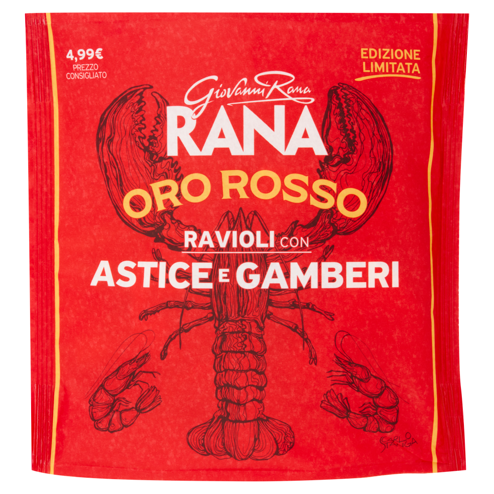 Giovanni Rana Oro Rosso Ravioli con Astice e Gamberi 250 g