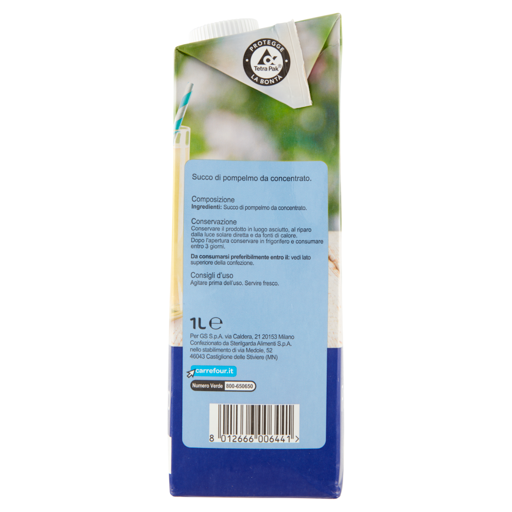 Carrefour Extra Succo Pompelmo 100% Frutta 1 L