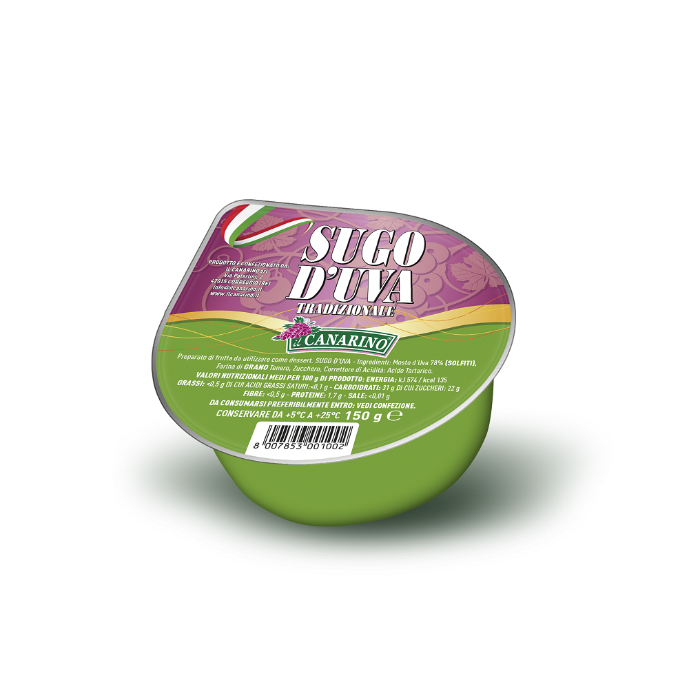 il Canarino Sugo d'Uva Budino Tradizionale Emiliano 150 g