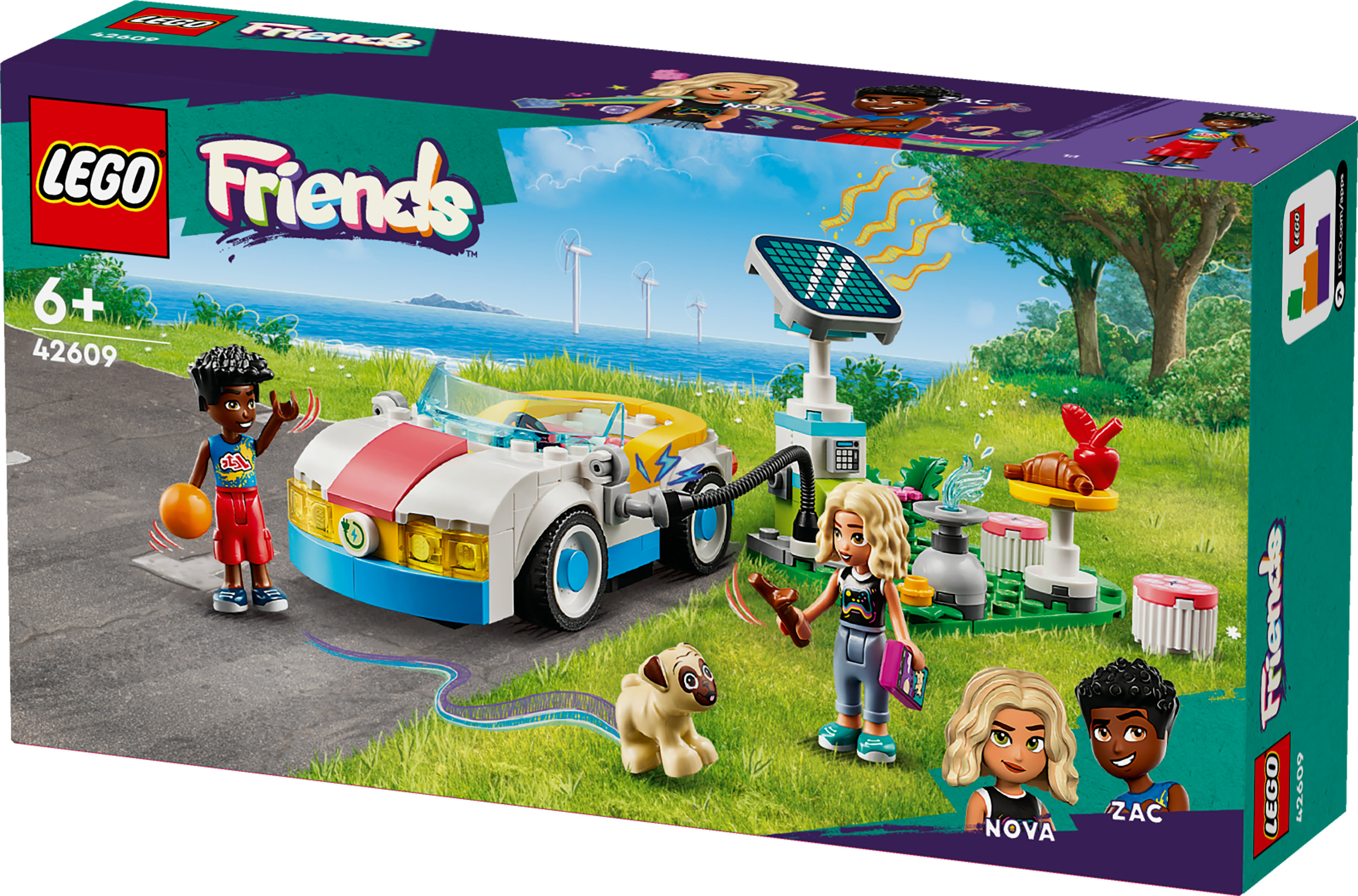 LEGO Friends Auto elettrica e caricabatterie