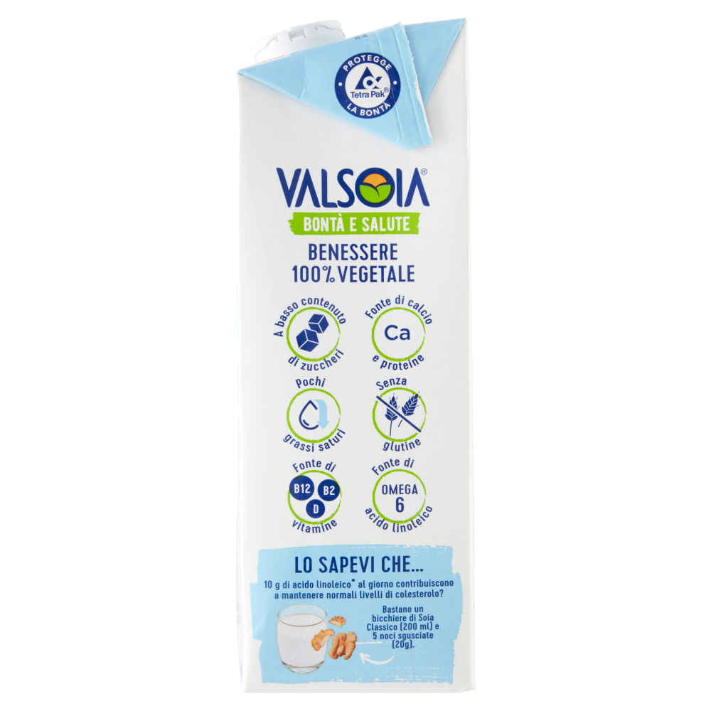 Valsoia Bontà e Salute Bevanda soia gusto Classico 1000 ml