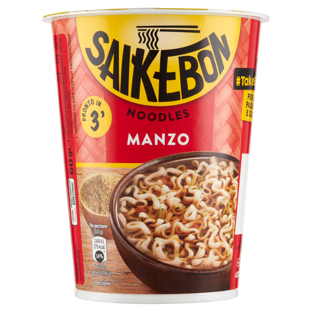 Saikebon Noodles Manzo 60 g